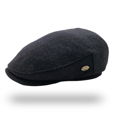 Midnight Navy Harris Tweed Flat Cap