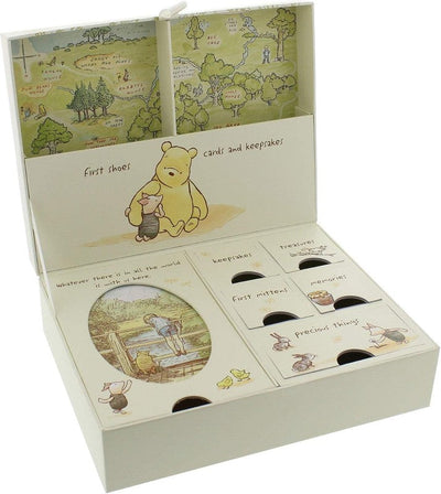 Disney Pooh Baby Keepsake Storage Box Compartments Classic Gift