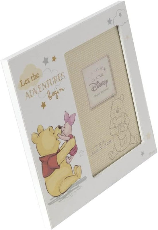 Disney Baby Pooh Piglet Photo Frame Magical Beginnings 4x6 Nursery Gift