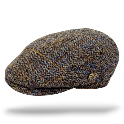 Lewis Harris Tweed Flat Cap – Green