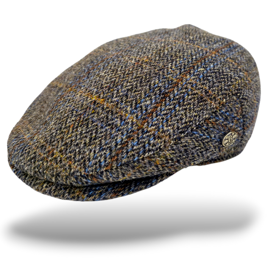Lewis Harris Tweed Flat Cap – Green