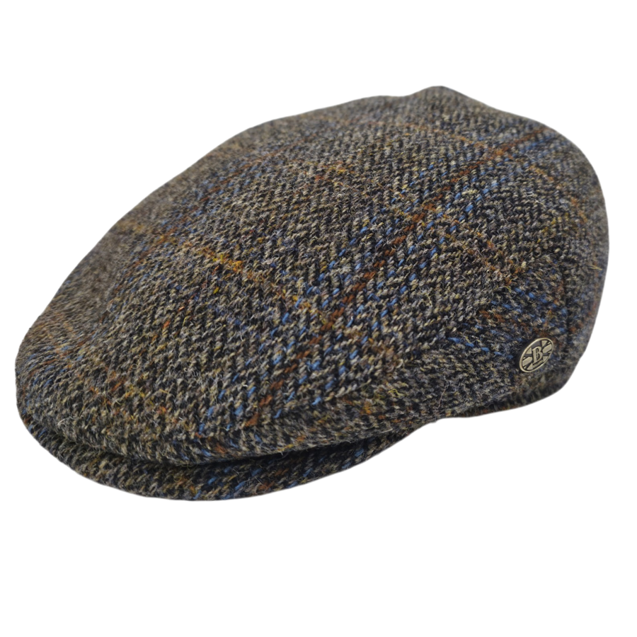 Lewis Harris Tweed Flat Cap – Green