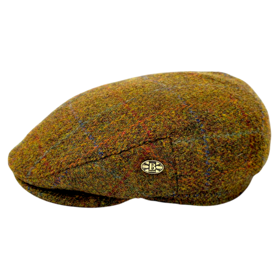 Barra Harris Tweed Flat Cap – Green