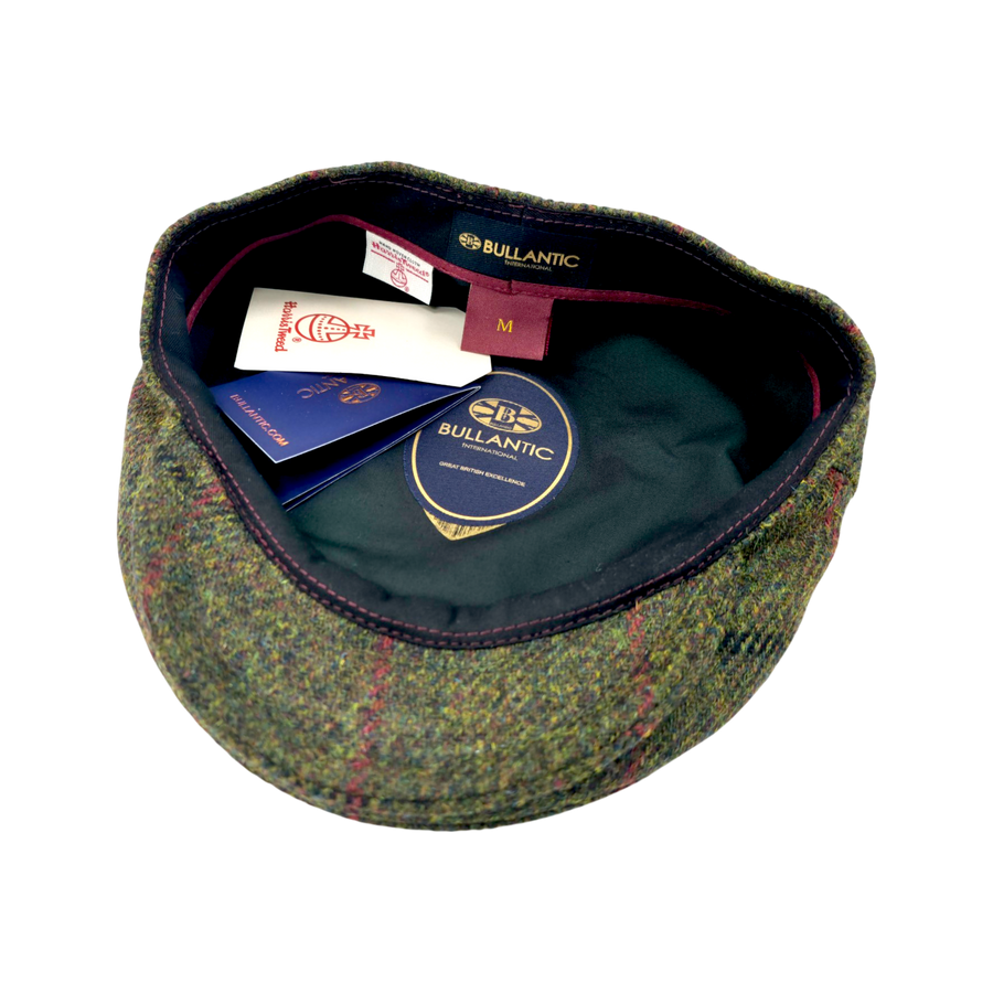 Tarbert Harris Tweed Flat Cap – Green