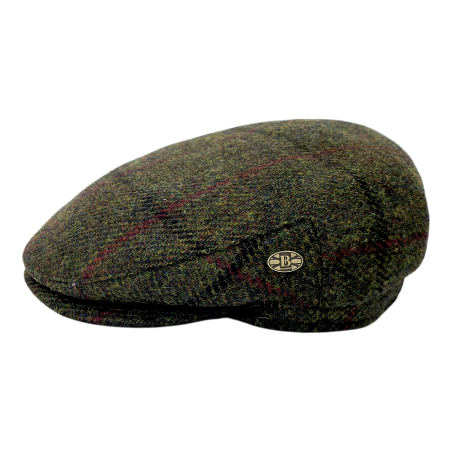 Tarbert Harris Tweed Flat Cap – Green