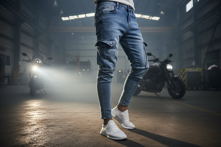 Men’s Cargo Denim Jeans