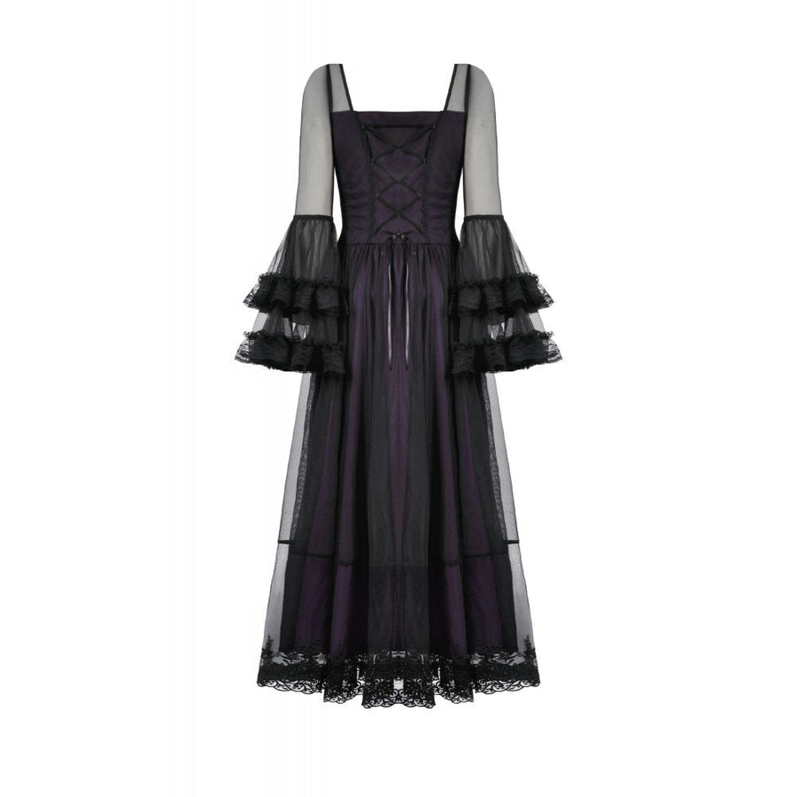 Dark in Love Lilith Bell Sleeve Gothic Maxi Dress