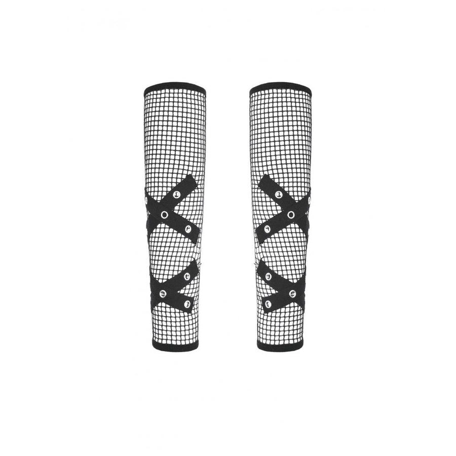 Dark In Love Punk Mesh Hollow Chain Decor Gloves