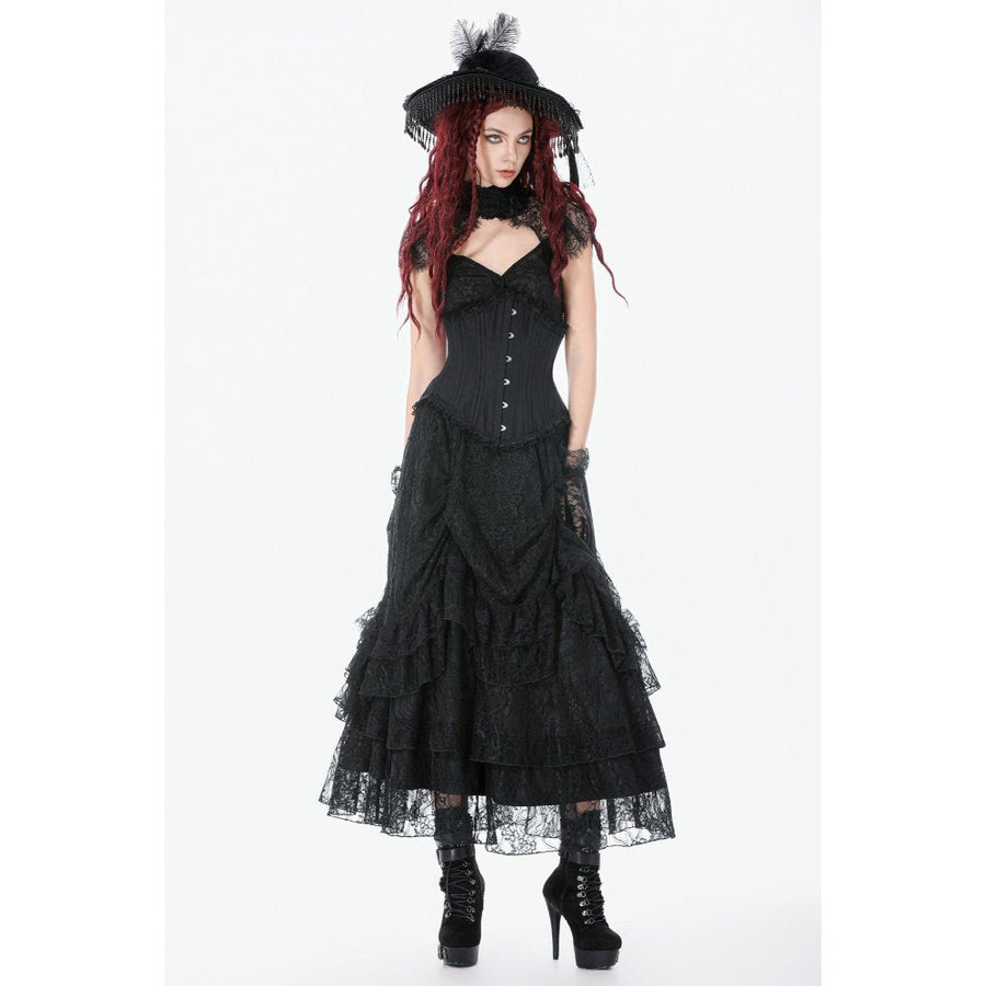 Dark in Love Talia Gothic Longline Metal Boned Corset