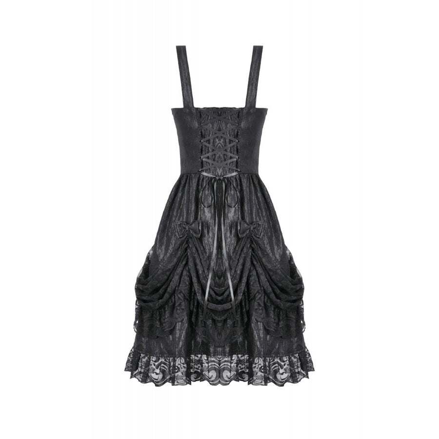 Dark in Love Shadow Lament Ruched Lolita Dress