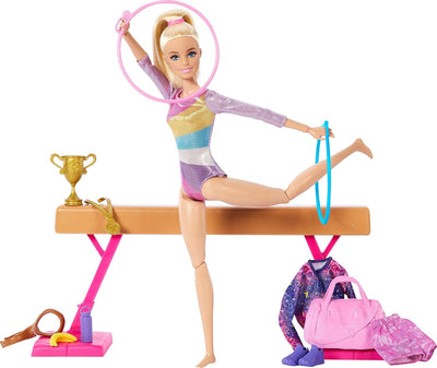 BARBIE Gymnastic Fun Play Set, new but open damaged box