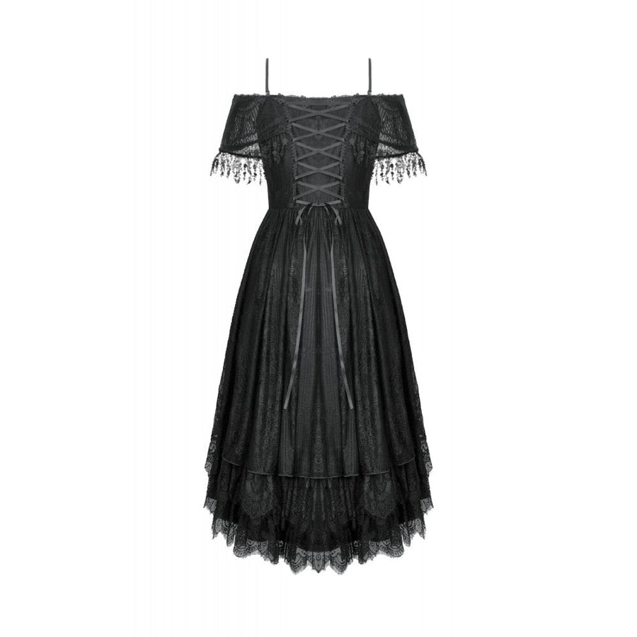 Dark in Love Soraya Gothic Lace High-Low Dress