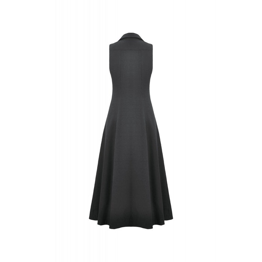 Dark in Love Collete Punk Sleeveless Long Fitted Coat