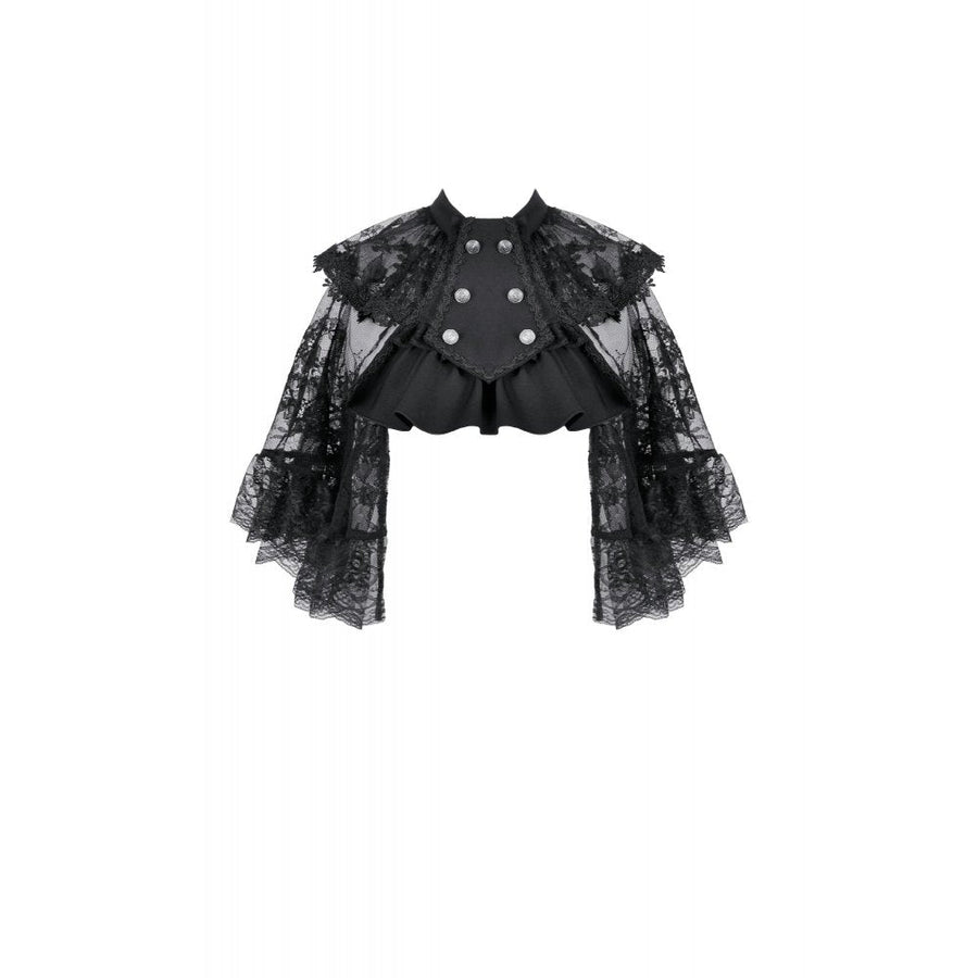 Dark in Love Bellatrix Lace Ruffle Capelet