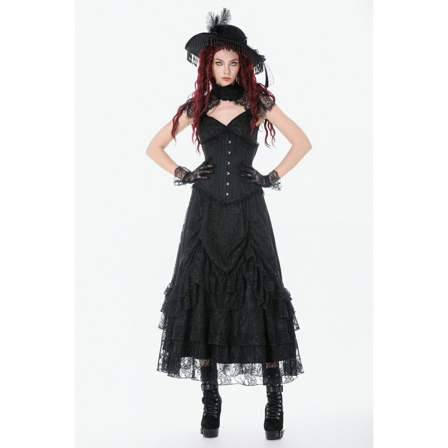 Dark in Love Talia Gothic Longline Metal Boned Corset