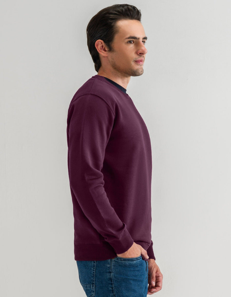 Classic Maroon Crewneck Sweatshirt