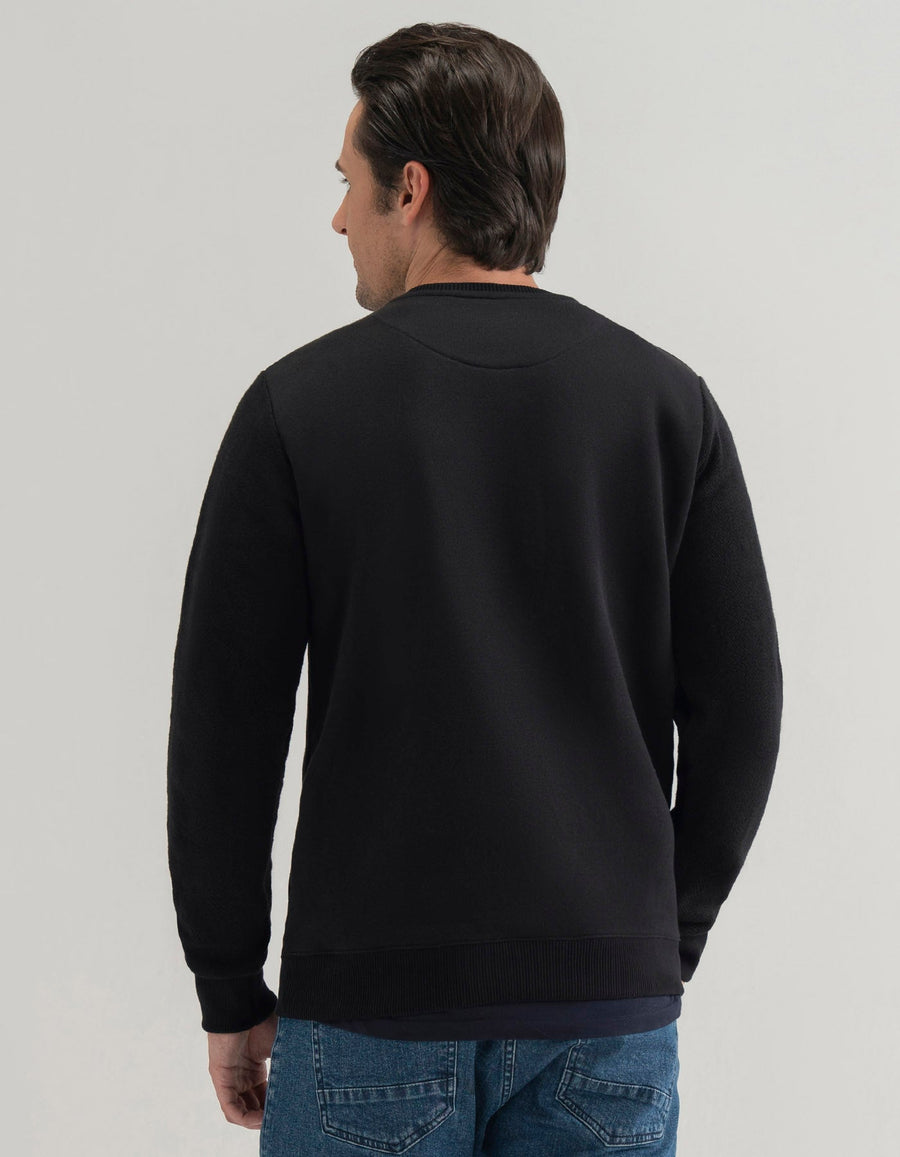 Nautical Graphic Sweatshirt - Black