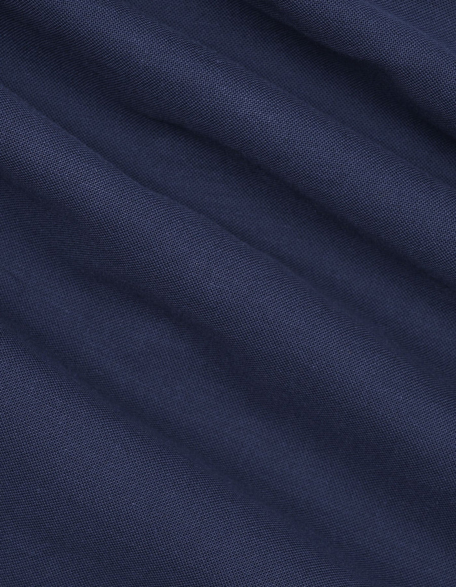 Navy Long Sleeve Button Down Casual Shirt