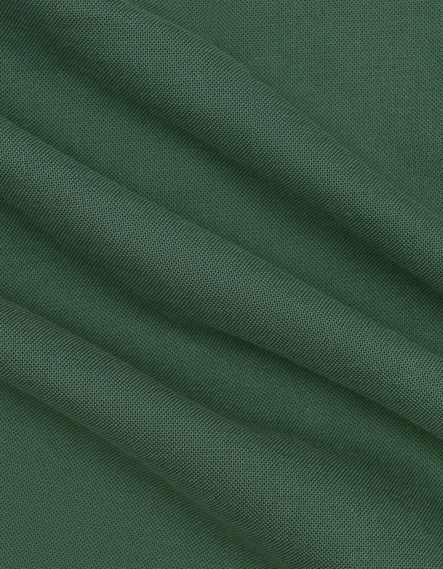 Dark Green Long Sleeve Button Down Casual Shirt