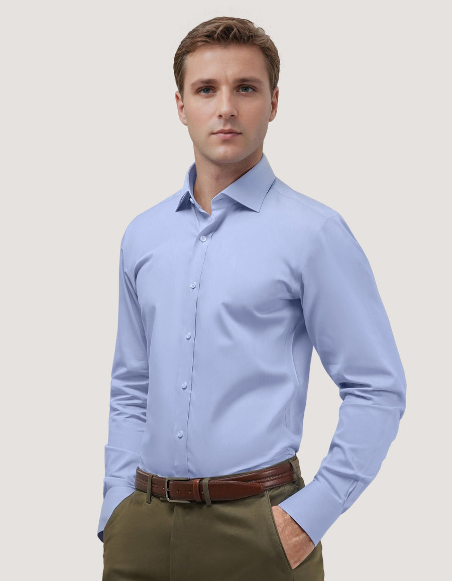 Easy Iron Sky Blue Dress Shirt