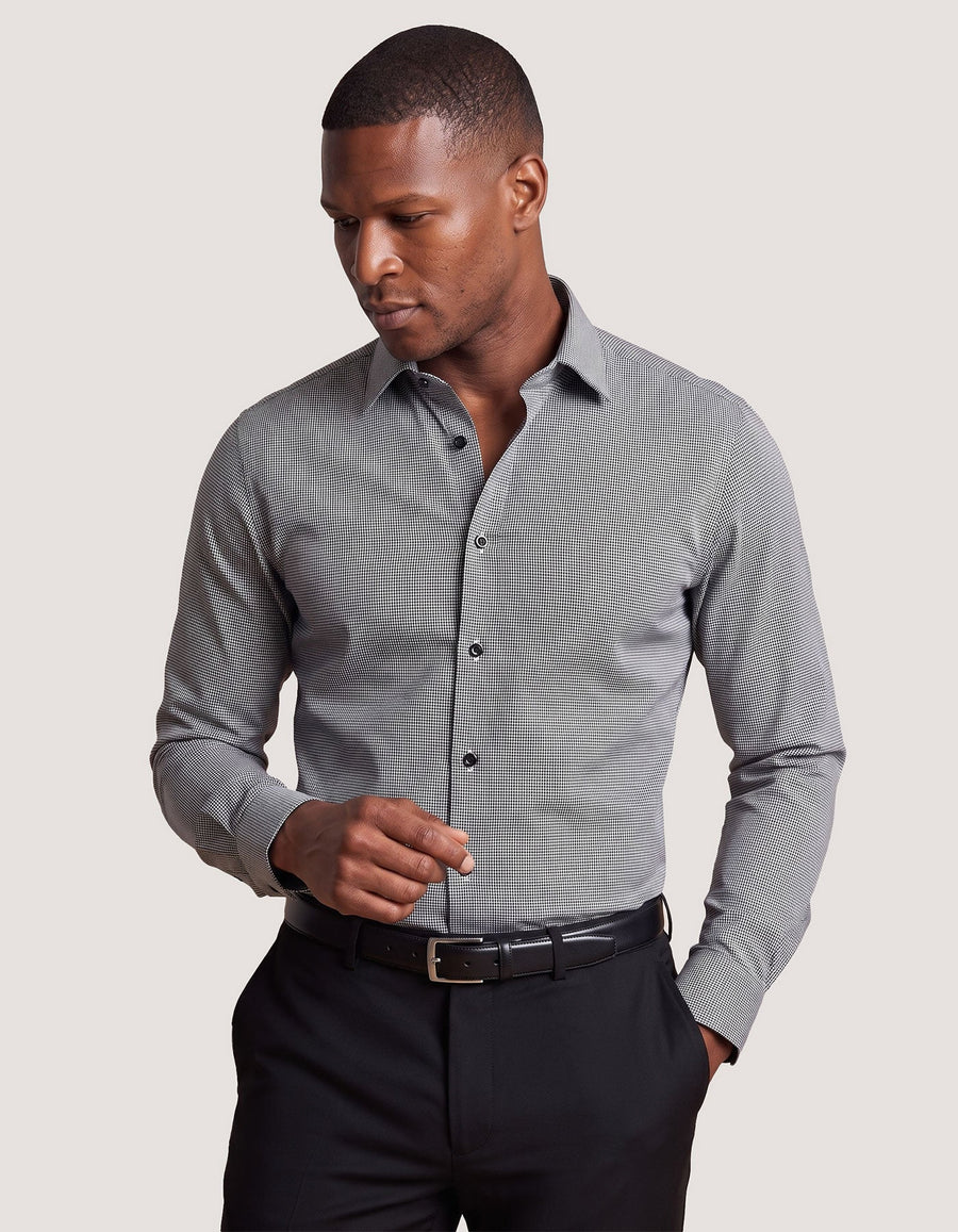 Black And White Checkered Shirt