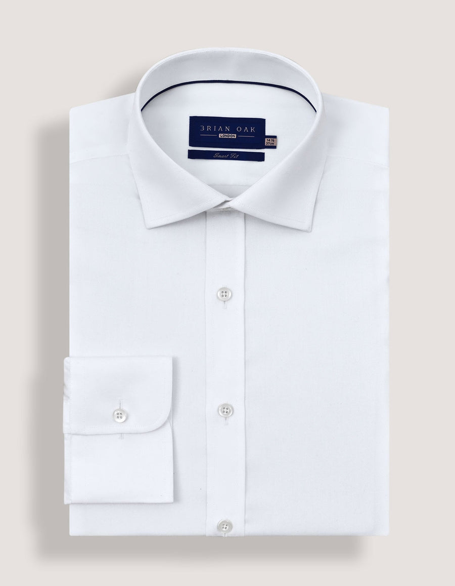 Easy Care White Twill Shirt