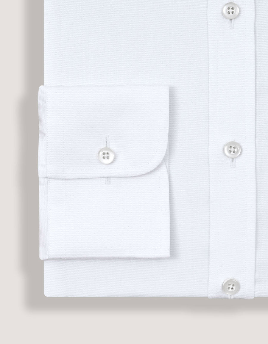 Easy Care White Twill Shirt