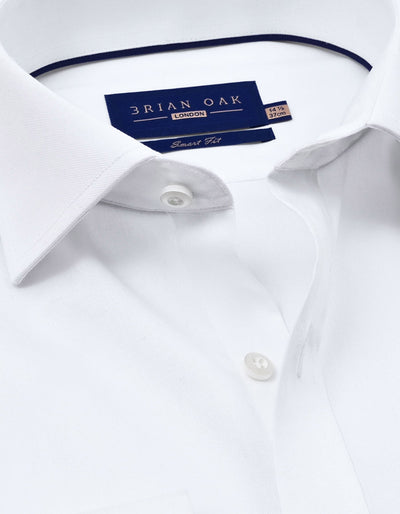 Easy Care White Twill Shirt