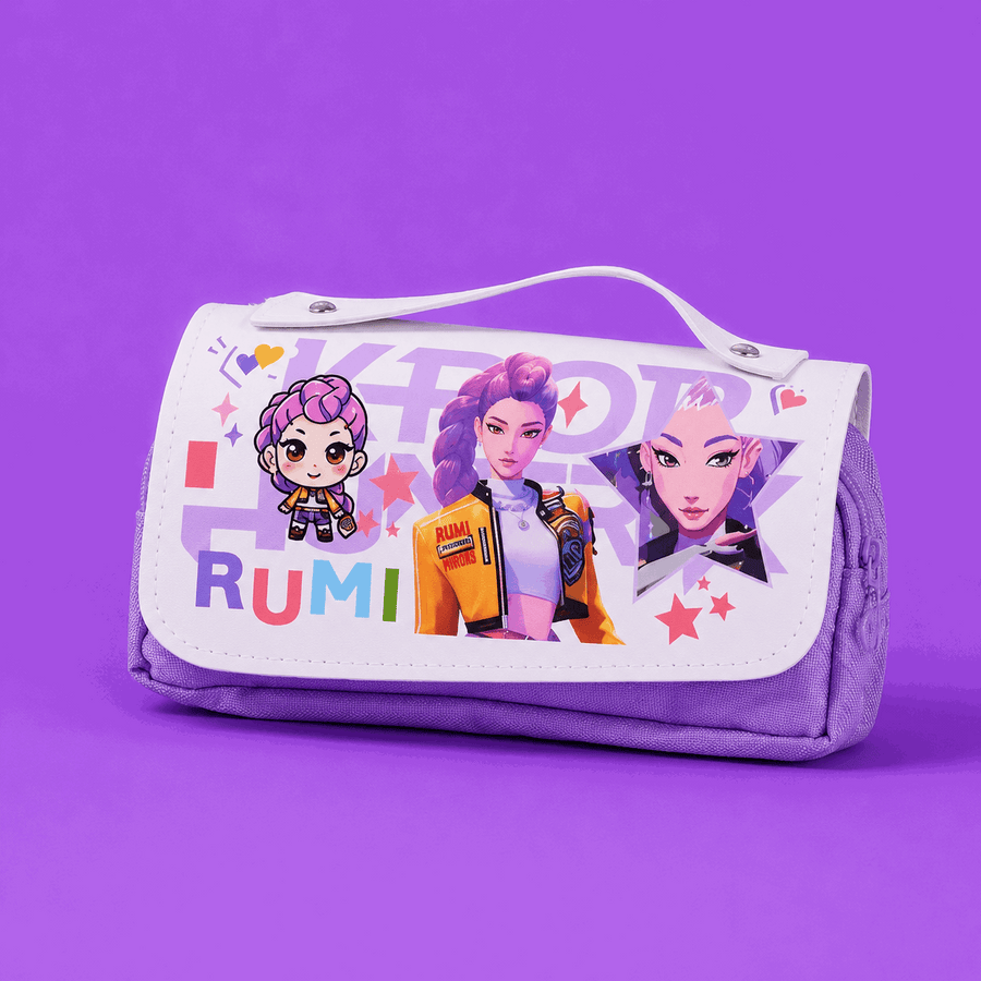 KPop Demon Hunters Pencil Case | Large Capacity School Pencil Pouch
