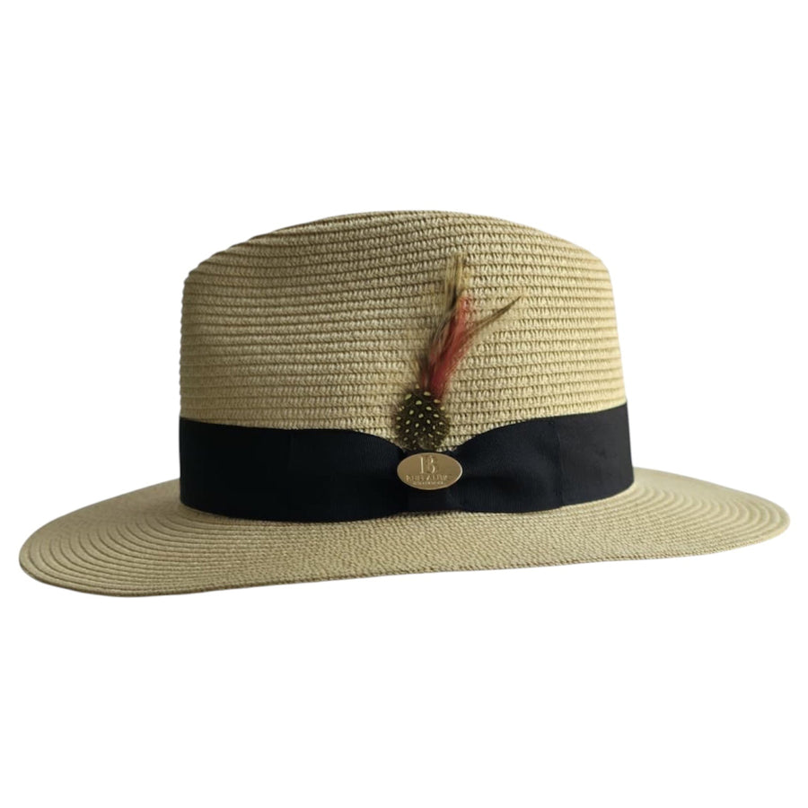 Bullantic Summer Paper Straw Fedora Hat