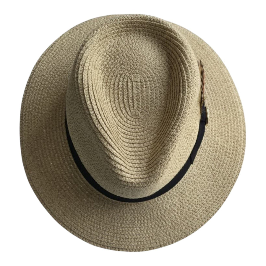 Bullantic Summer Paper Straw Fedora Hat