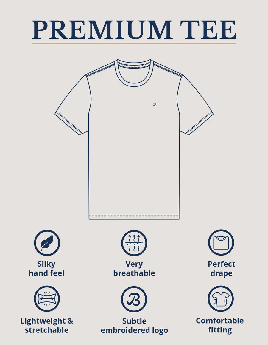 Premium Cotton T-Shirt – Sky Blue