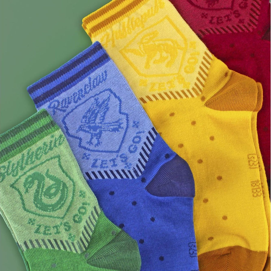 4 Pack Novelty Harry Potter Houses Socks for Men and Women