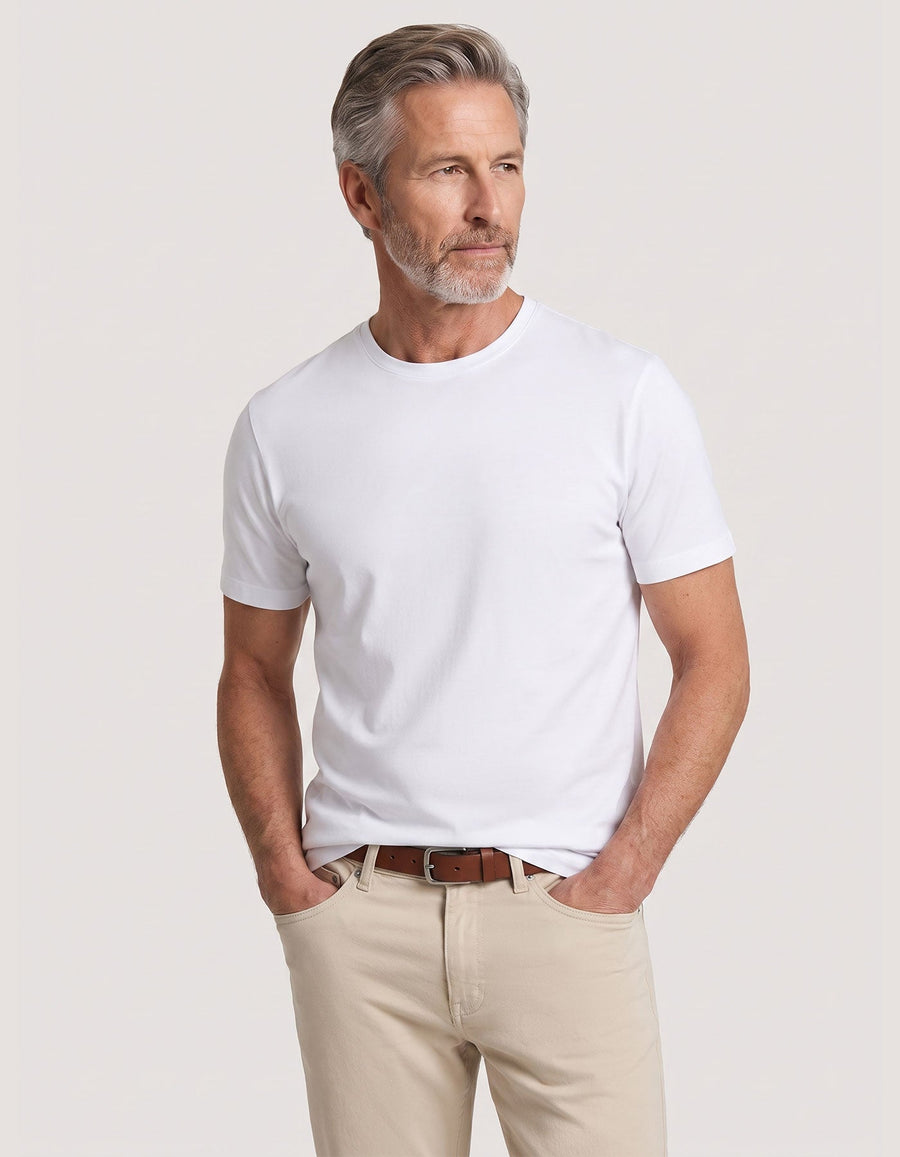 Pure Supima Cotton T-Shirt - White