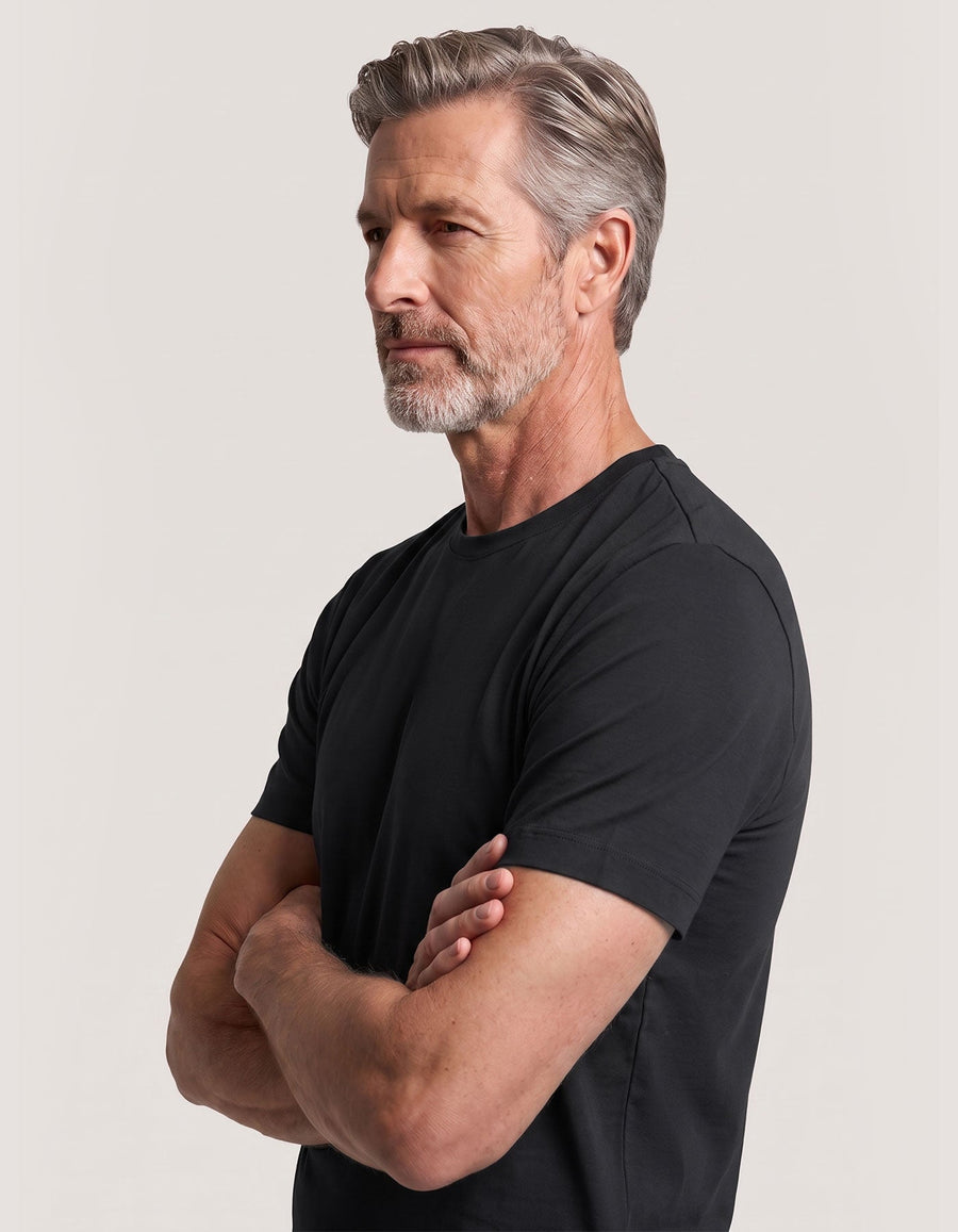 Pure Supima Cotton T-Shirt - Black
