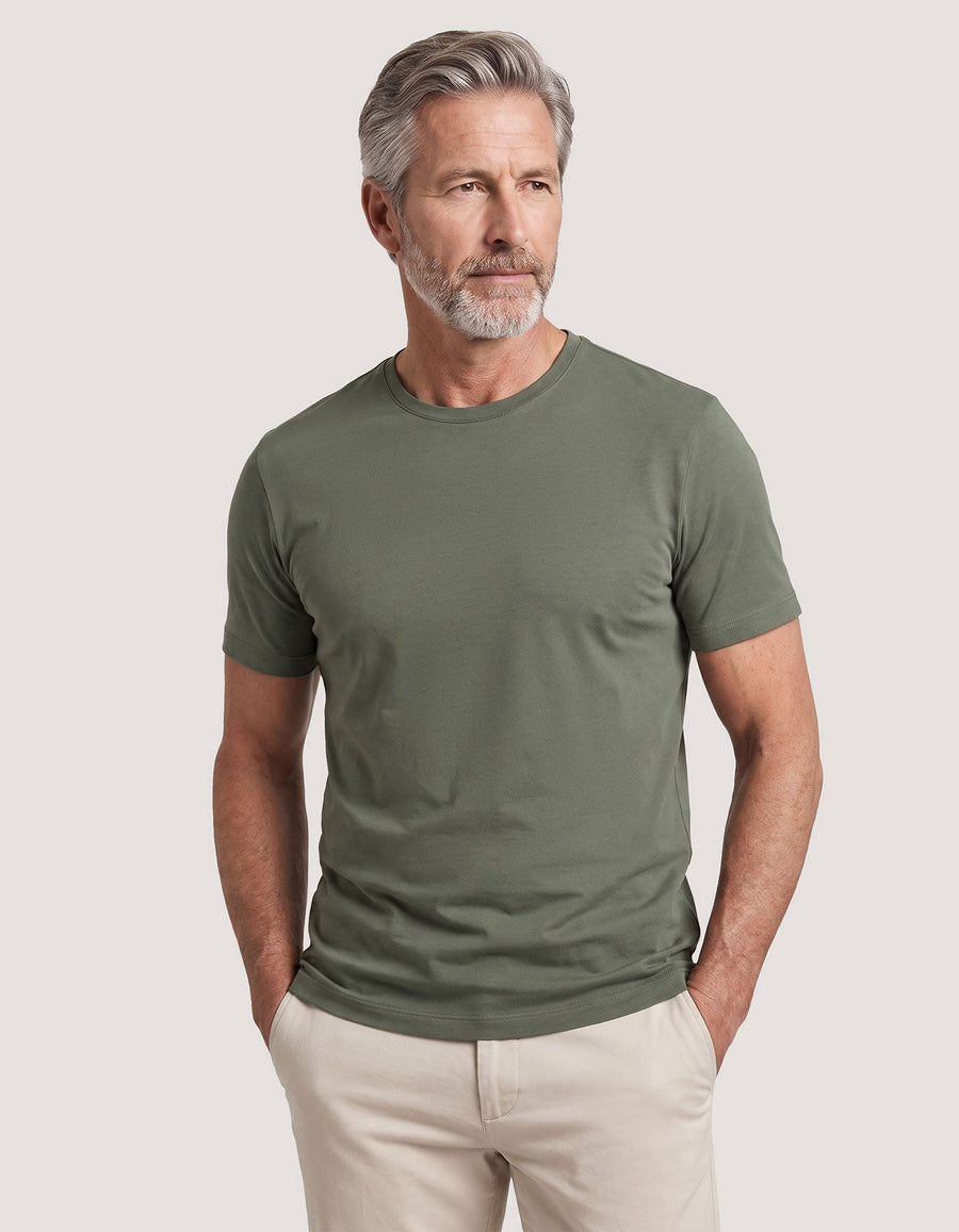 Pure Supima Cotton T-Shirt - Olive