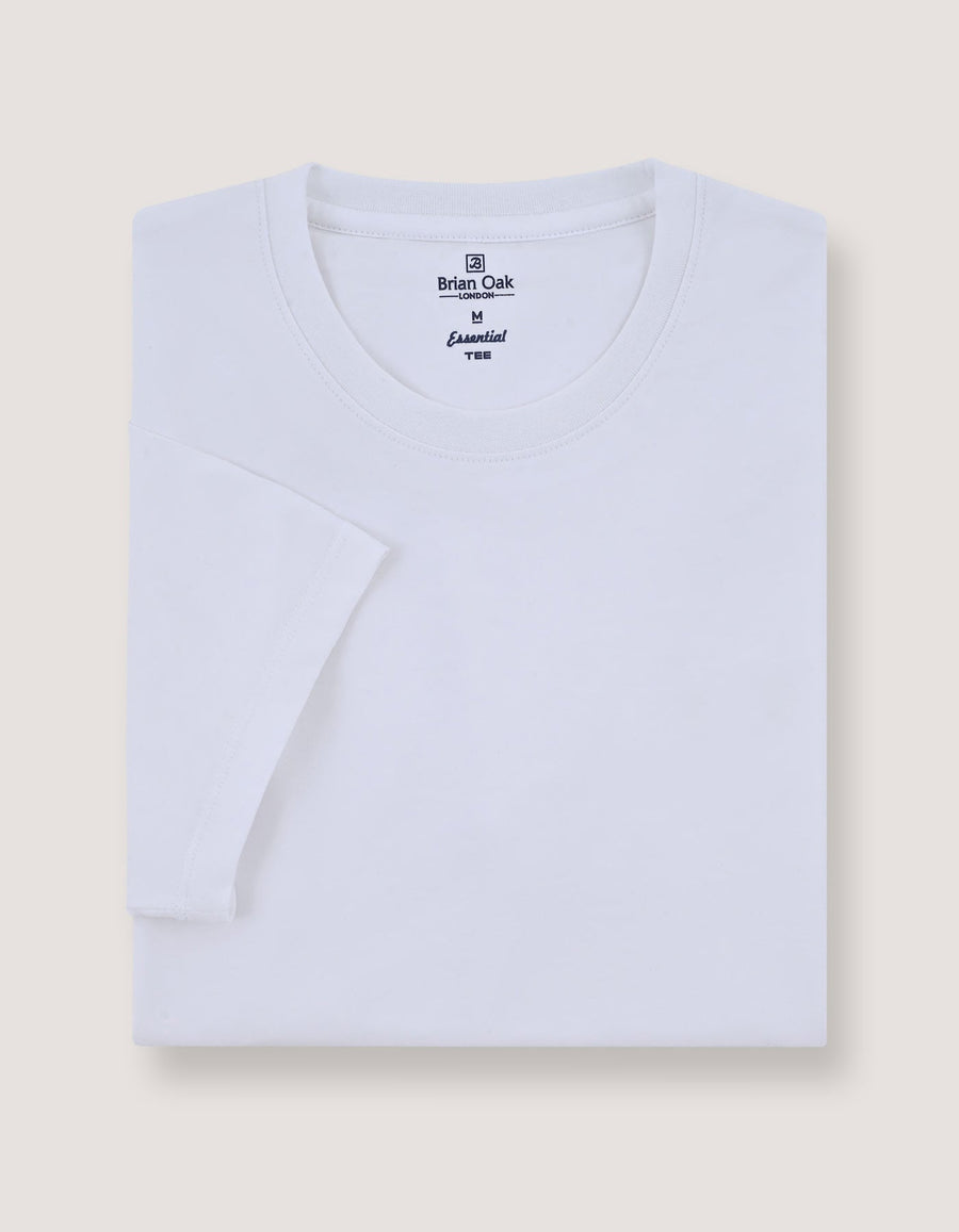 White Plain Cotton T-Shirt