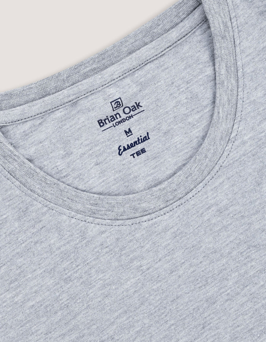Heather Grey Plain T-Shirt