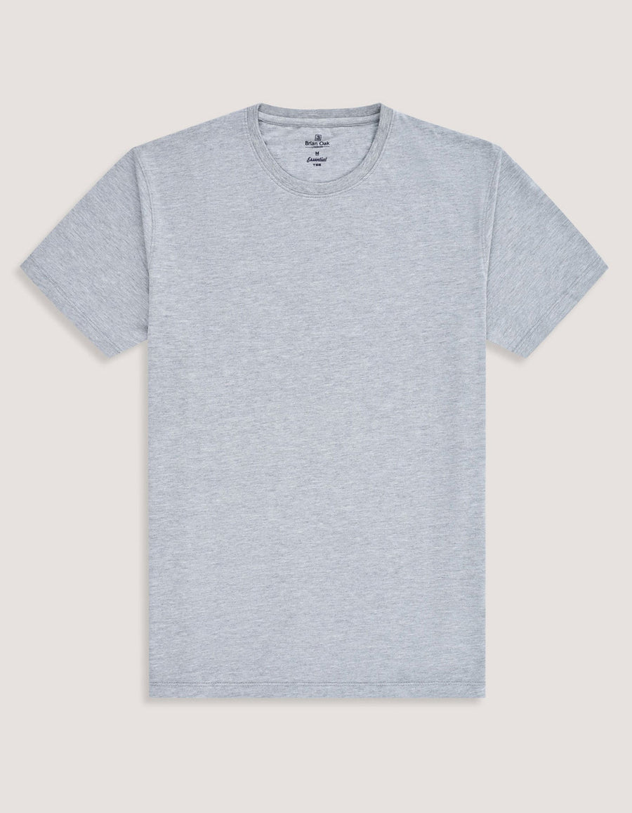 Heather Grey Plain T-Shirt