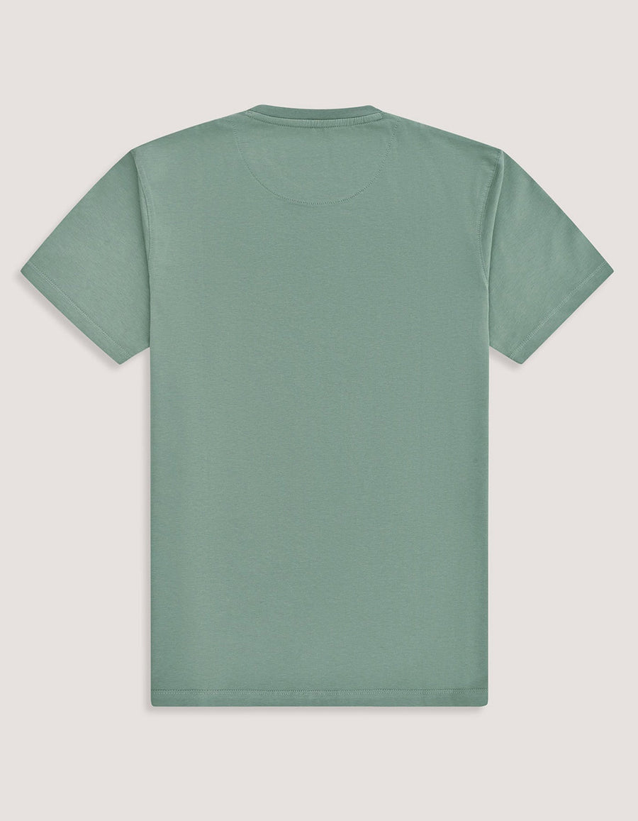 Premium Cotton T-Shirt – Moss Green