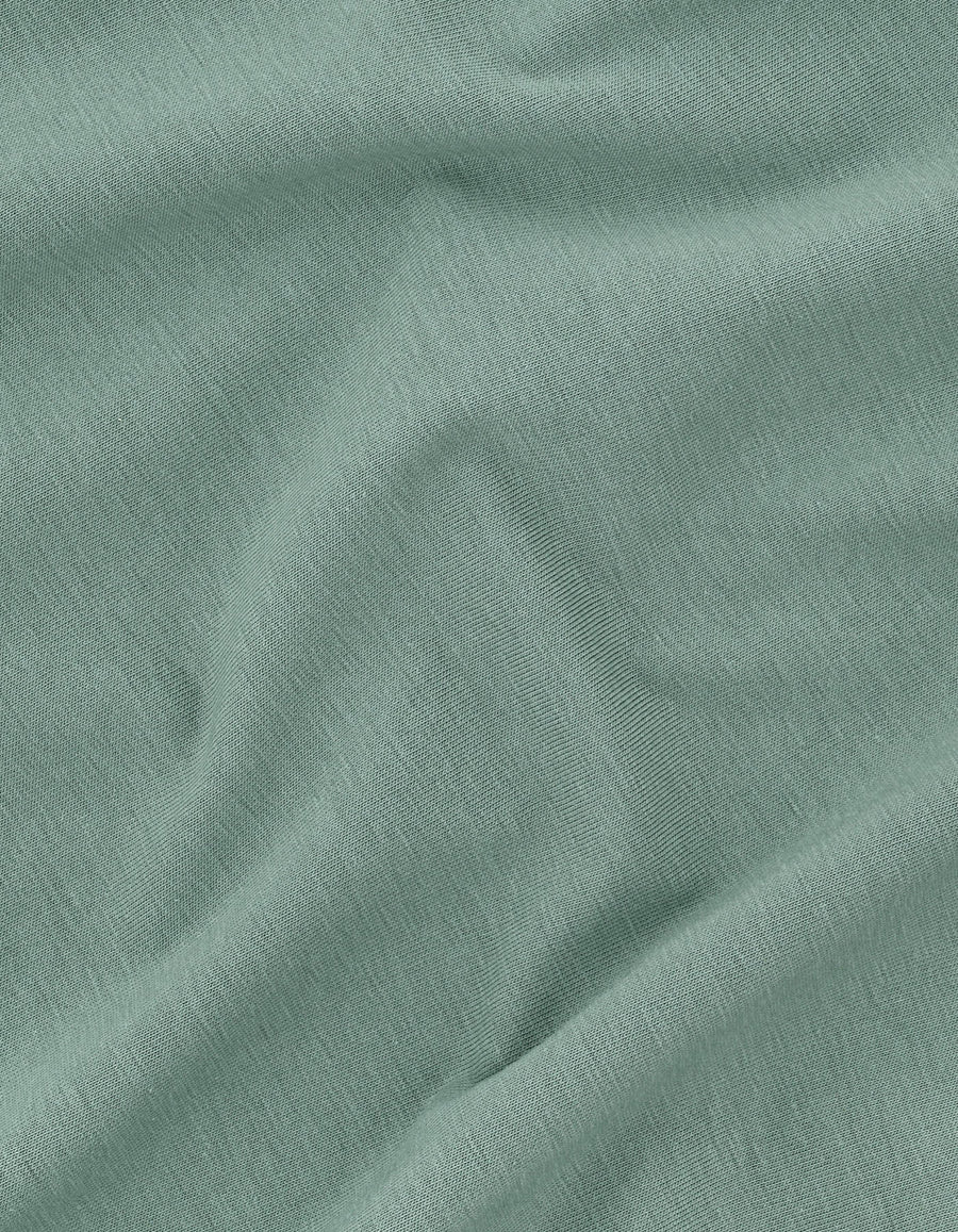 Premium Cotton T-Shirt – Moss Green