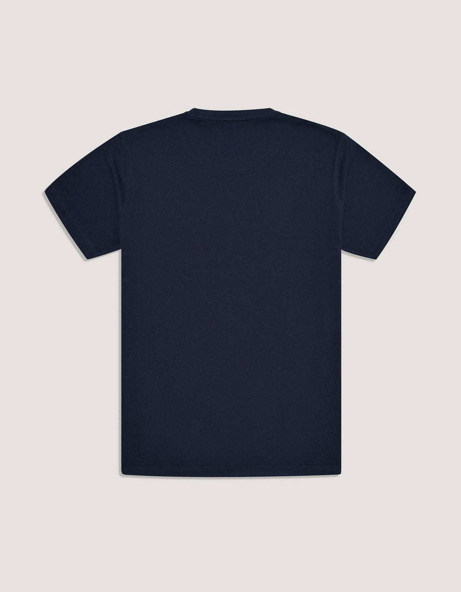 Navy Contrast Stripe T-Shirt