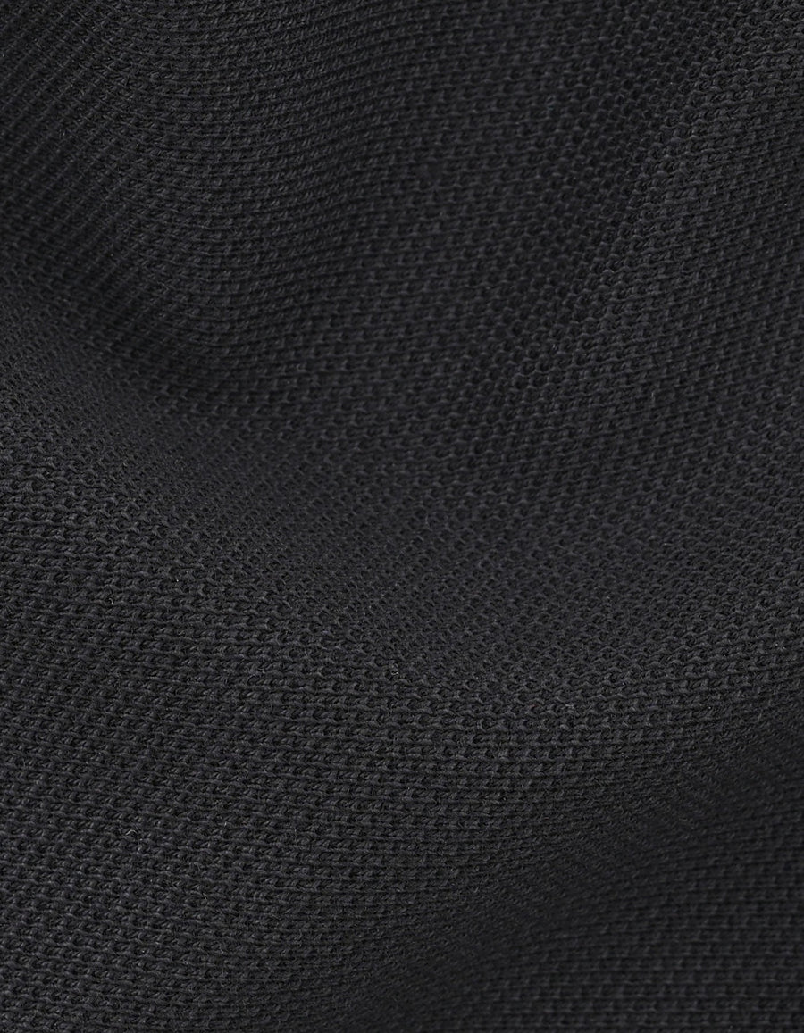 Black Regular Fit Cotton Polo Shirt