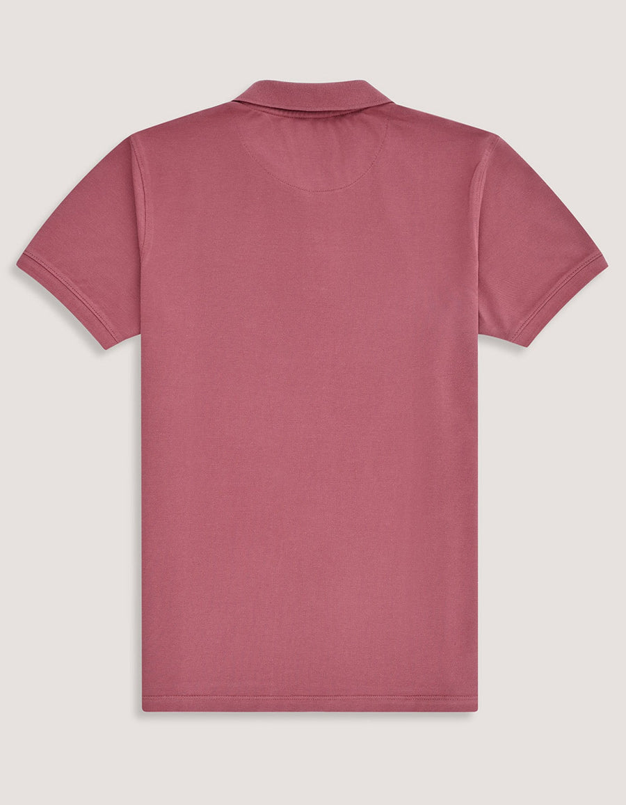Pink Regular Fit Cotton Polo Shirt