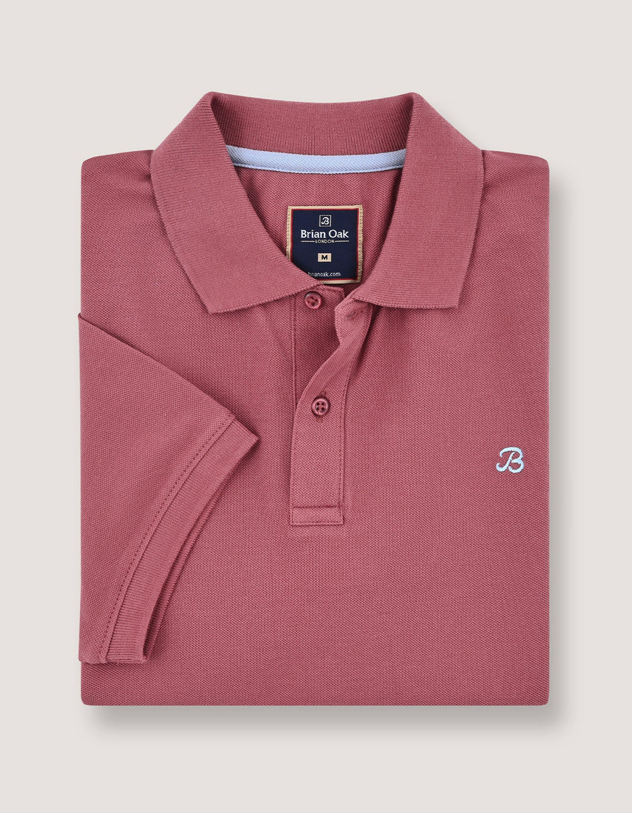 Pink Regular Fit Cotton Polo Shirt