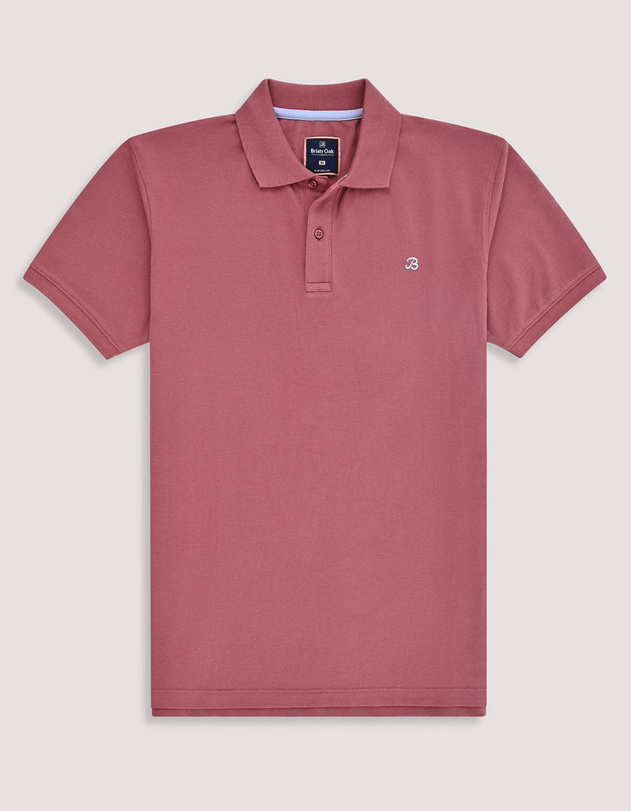 Pink Regular Fit Cotton Polo Shirt