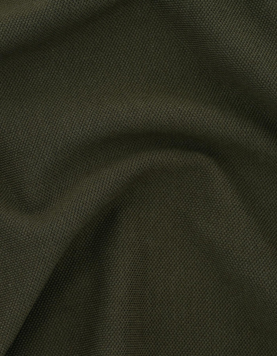 Olive Green  Regular Fit Cotton Polo Shirt