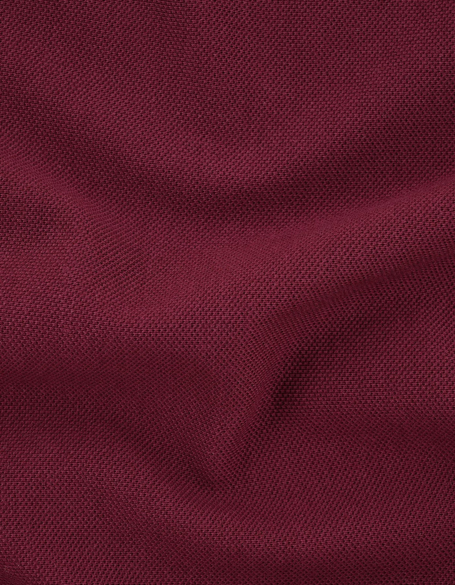 Maroon Regular Fit Cotton Polo Shirt