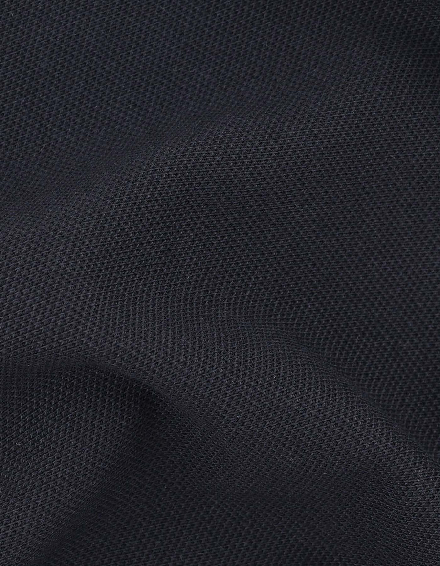 Black Pique Polo Shirt