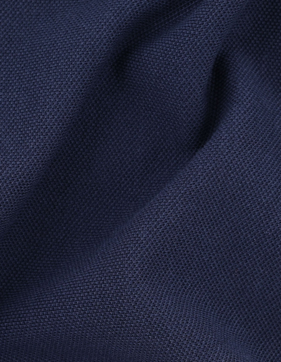 Navy Regular Fit Cotton Polo Shirt